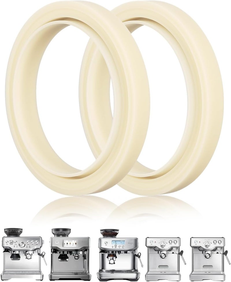 duskeep Store 2PCS 54mm Silicone Steam Ring for Breville Espresso Machine 878/870/860/880/810/840/450/500 and Sage 880/878/875/870/810/500, Breville Espresso Machine Accessories Grouphead Gasket Replacement Part - Image 1